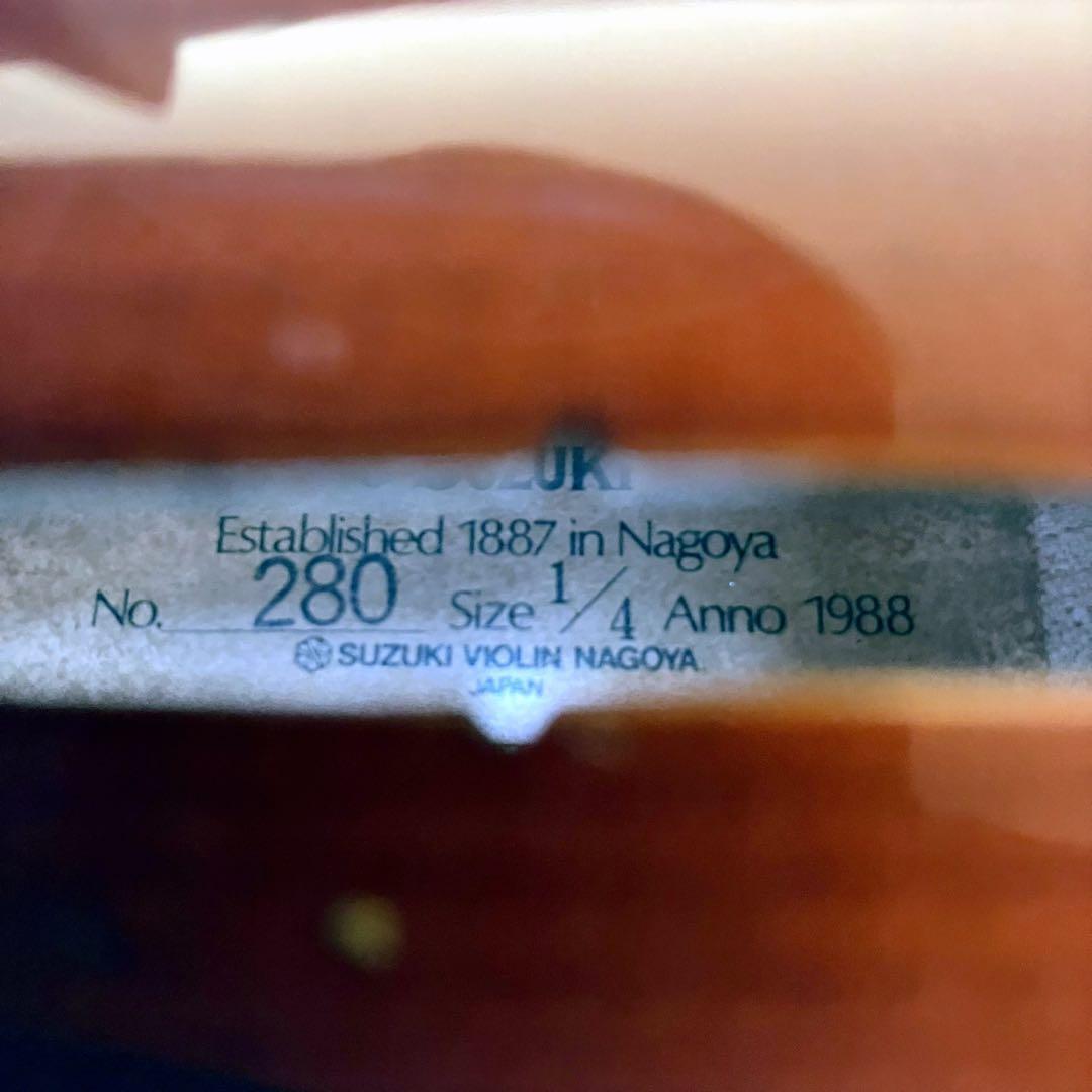 スズキバイオリン　1/4　バイオリン　No.280　1988年製　SUZUKI