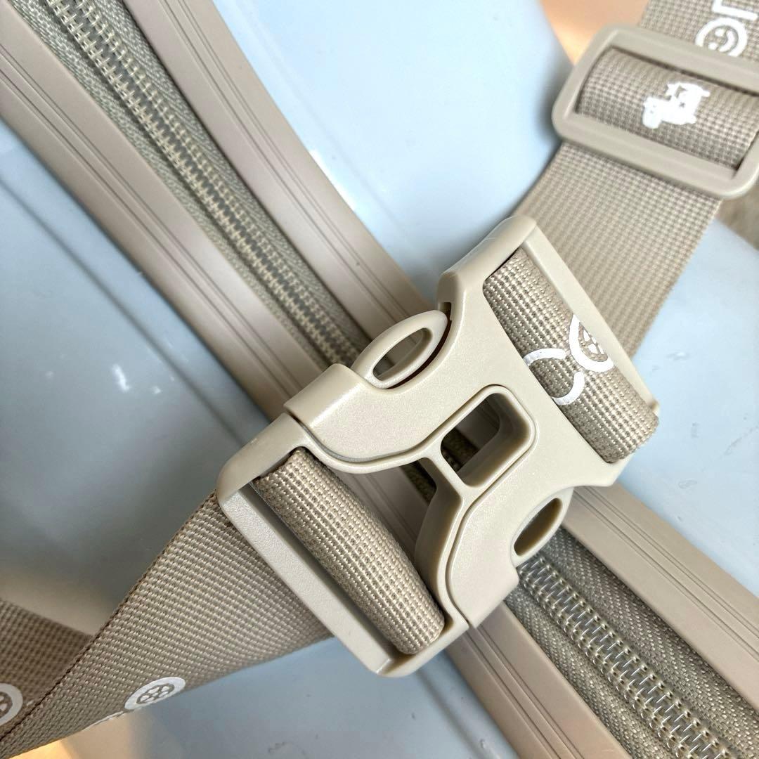 【美品】NORICCO ノリッコ　子供が乗れるキャリーケース　パステルブルー　M