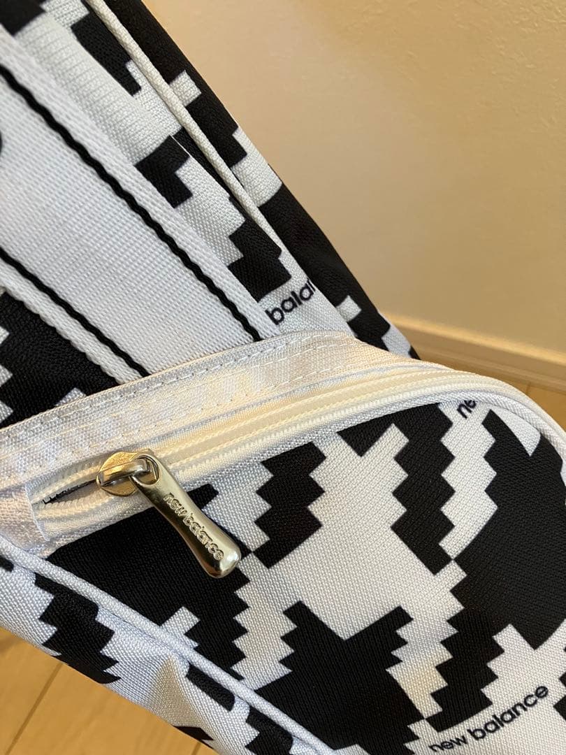 new balance スタンドゴルフバッグ 白黒ハウンドトゥース