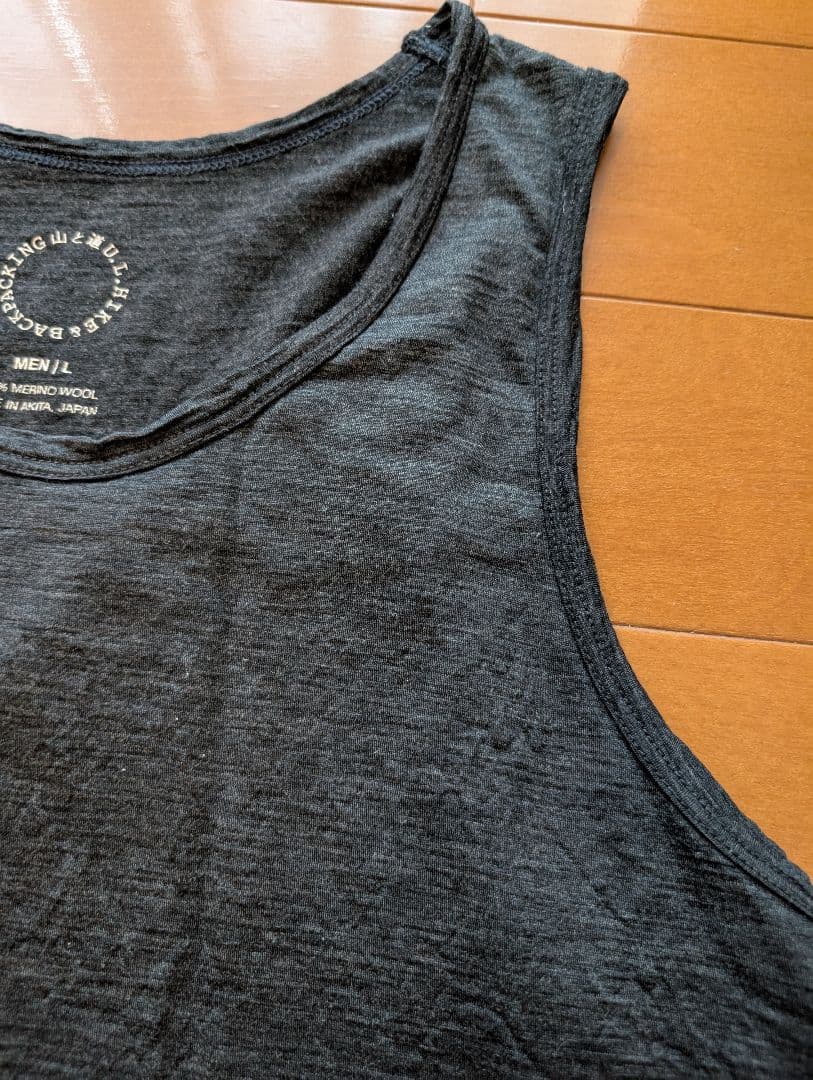 山と道 メリノウール タンクトップ Lサイズ