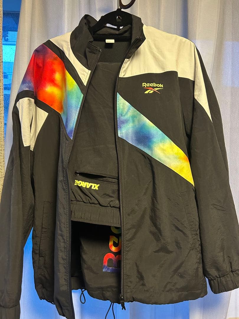 ナイロンセットアップ　XLARGE×Reebok コラボ