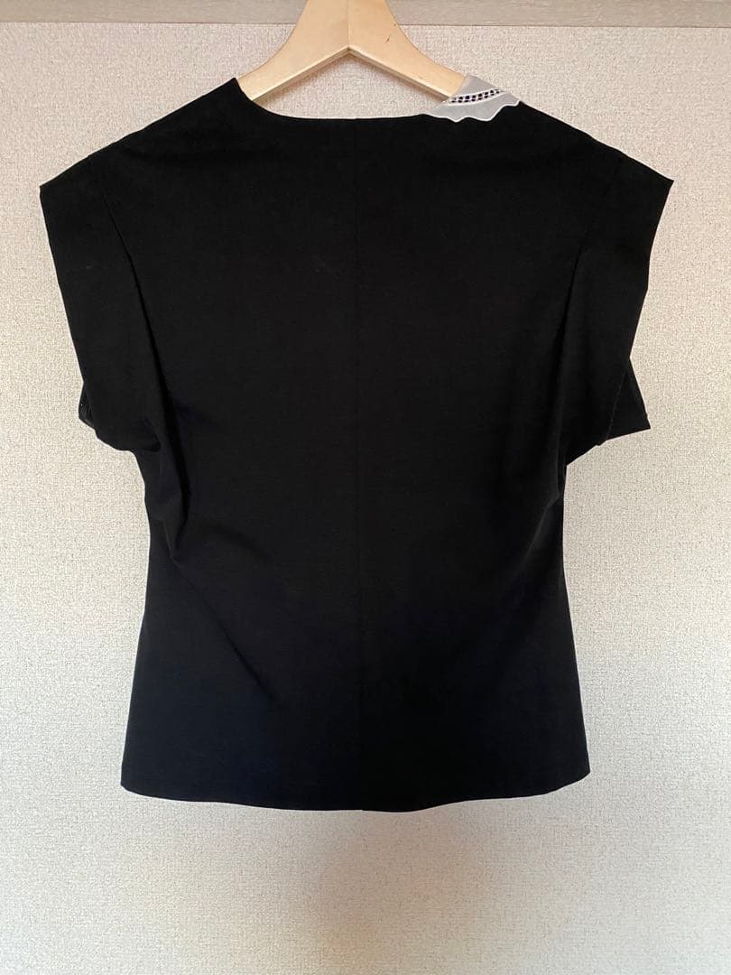 Mame Kurogouchi レースフラップカラークラシックドレス