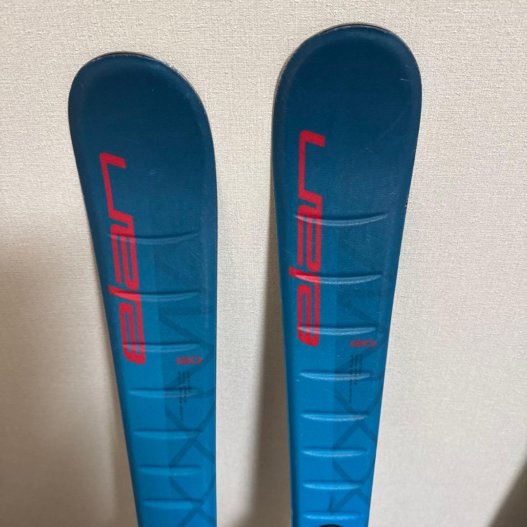 elan スキー板 青 バインディング付き　120cm 1シーズンのみ利用