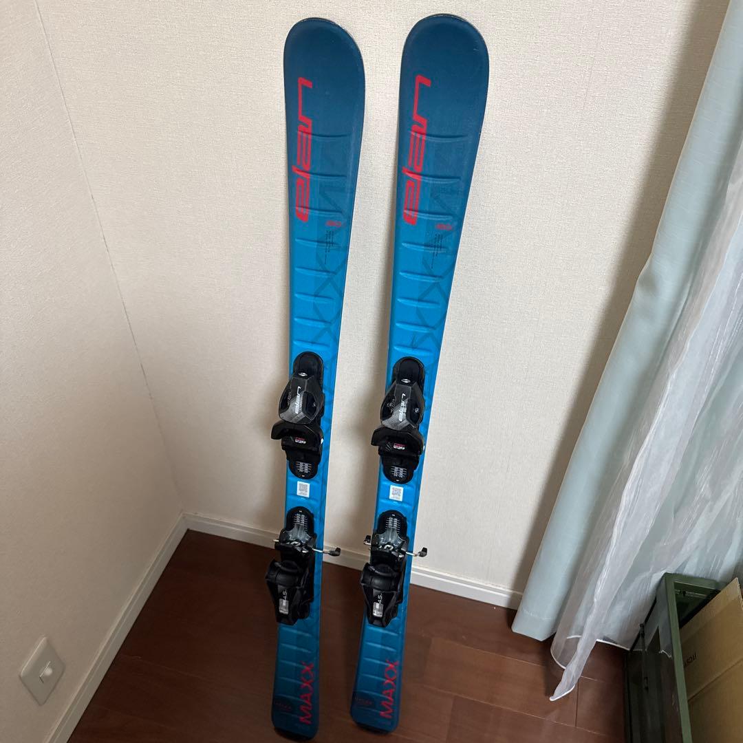 elan スキー板 青 バインディング付き　120cm 1シーズンのみ利用