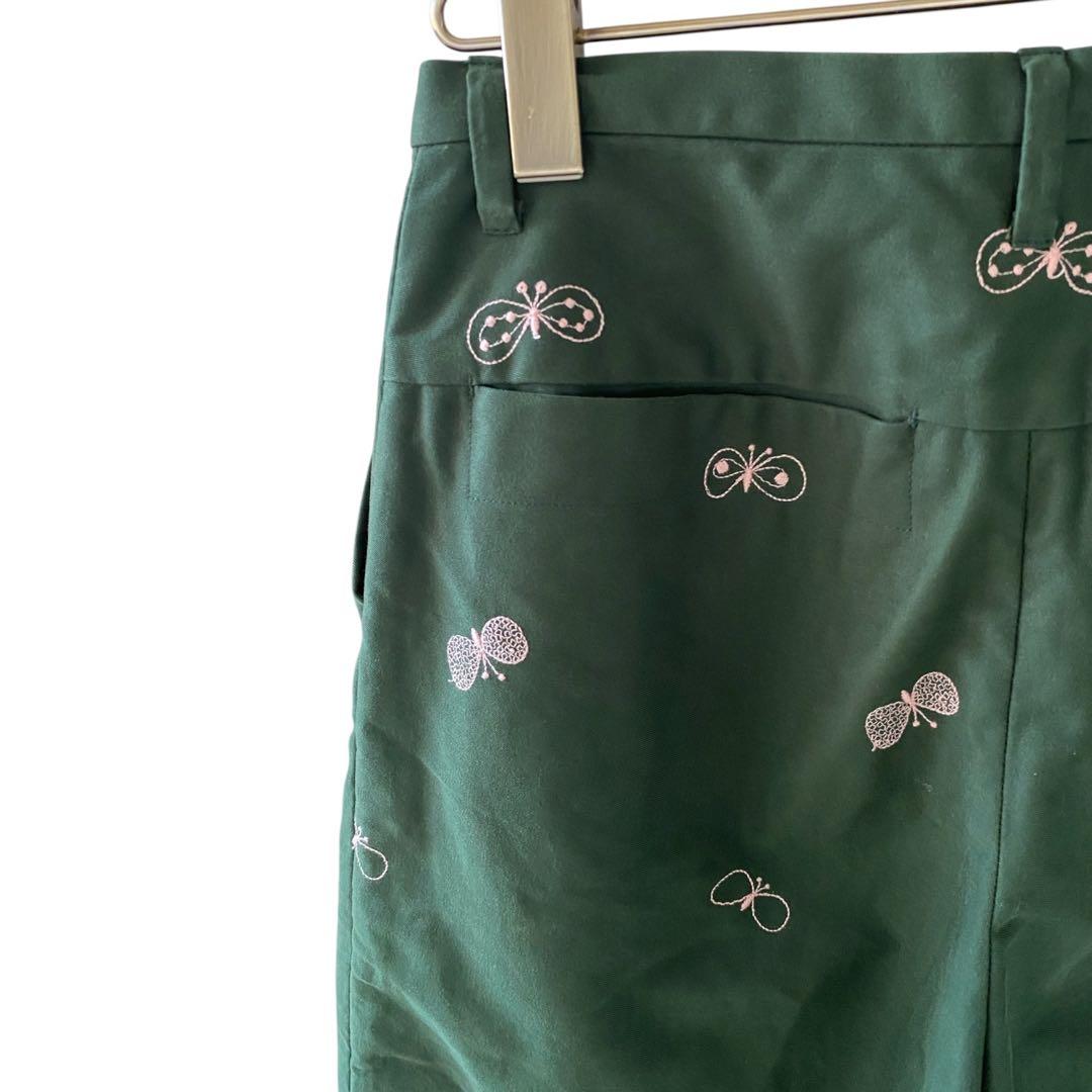 【美品】ミナペルホネン mina choucho ワイド テーパード パンツ