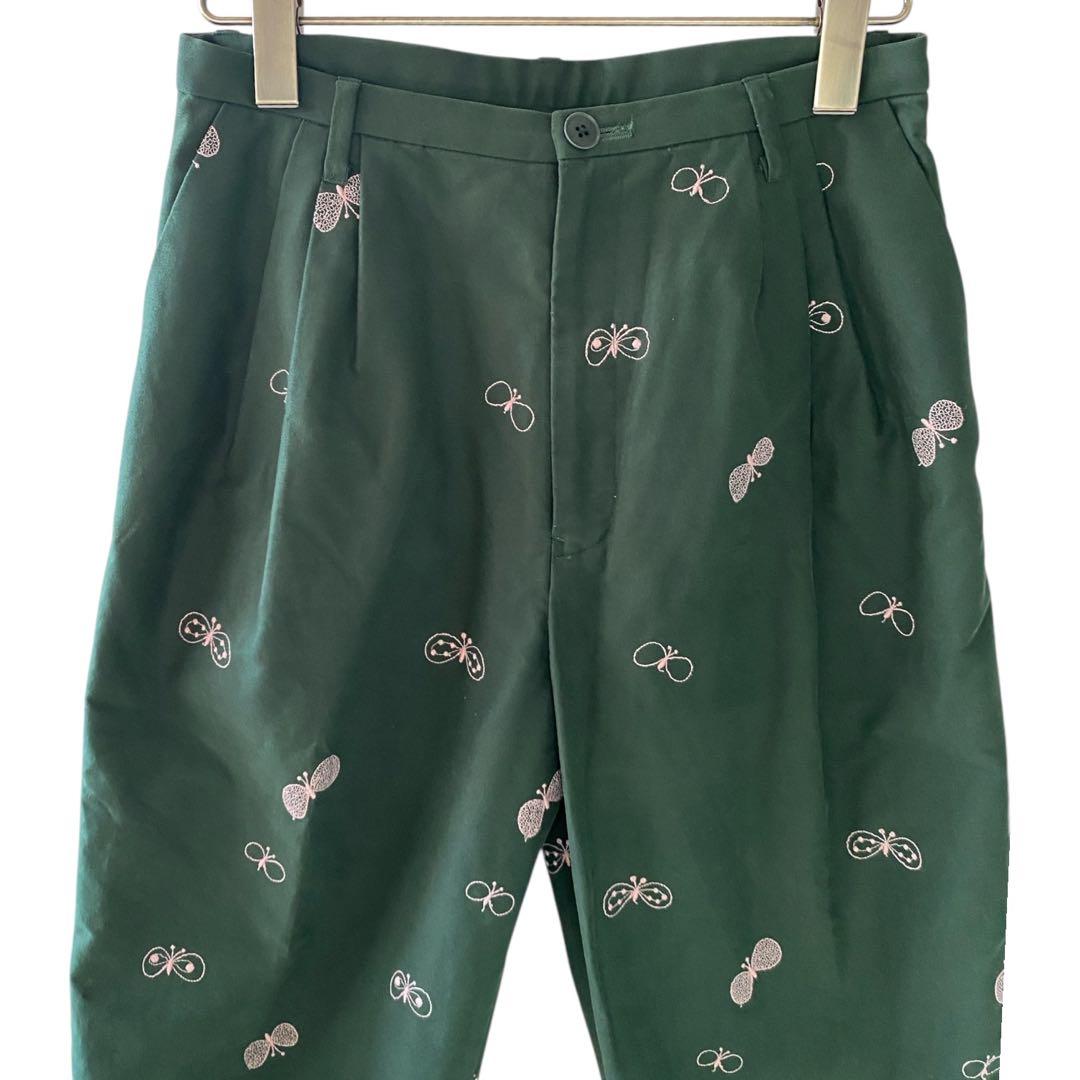 【美品】ミナペルホネン mina choucho ワイド テーパード パンツ