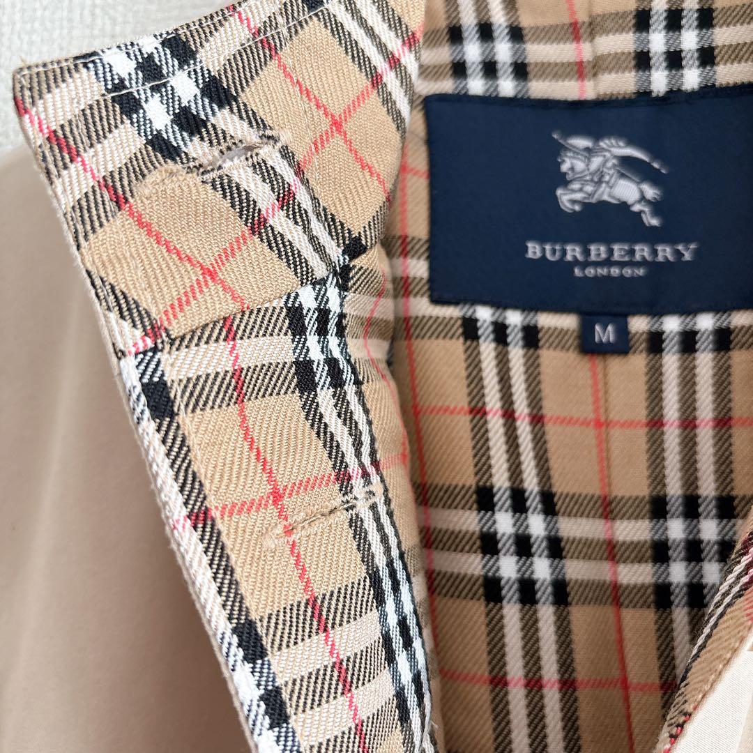 バーバリー　ロンドン　ステンカラー　M ベージュ　ノバチェック　アウター　上着
