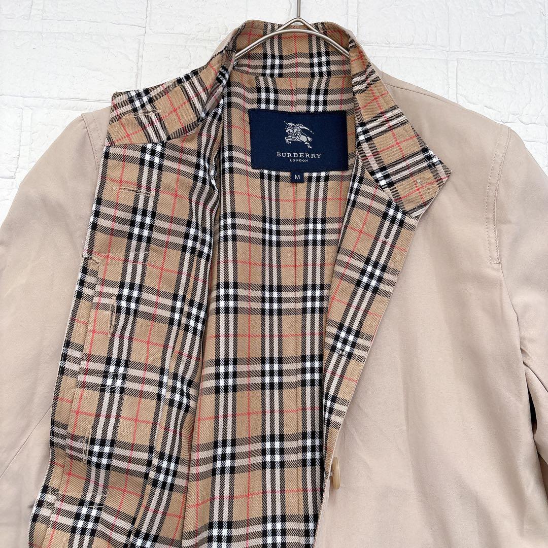 バーバリー　ロンドン　ステンカラー　M ベージュ　ノバチェック　アウター　上着