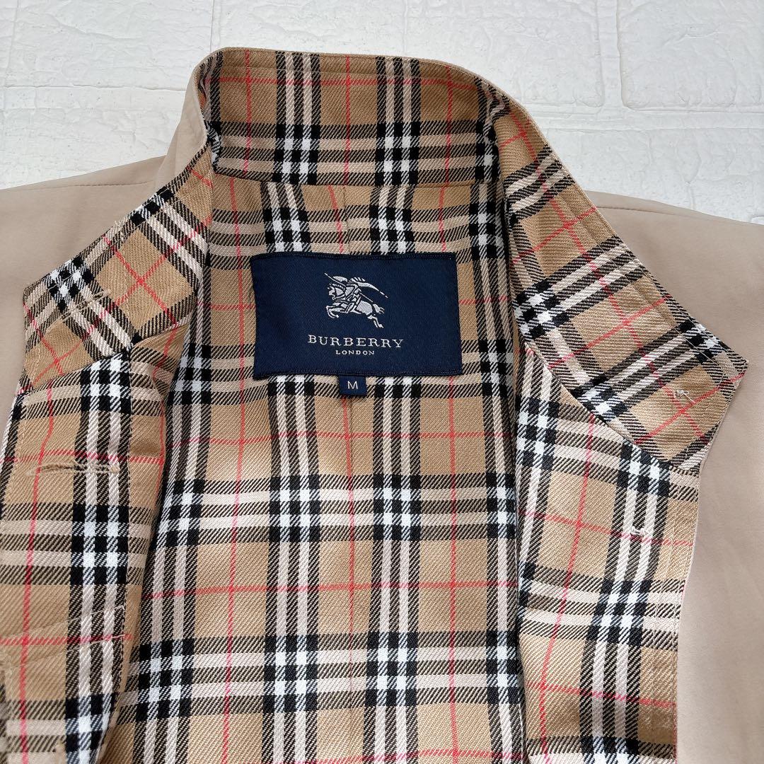 バーバリー　ロンドン　ステンカラー　M ベージュ　ノバチェック　アウター　上着