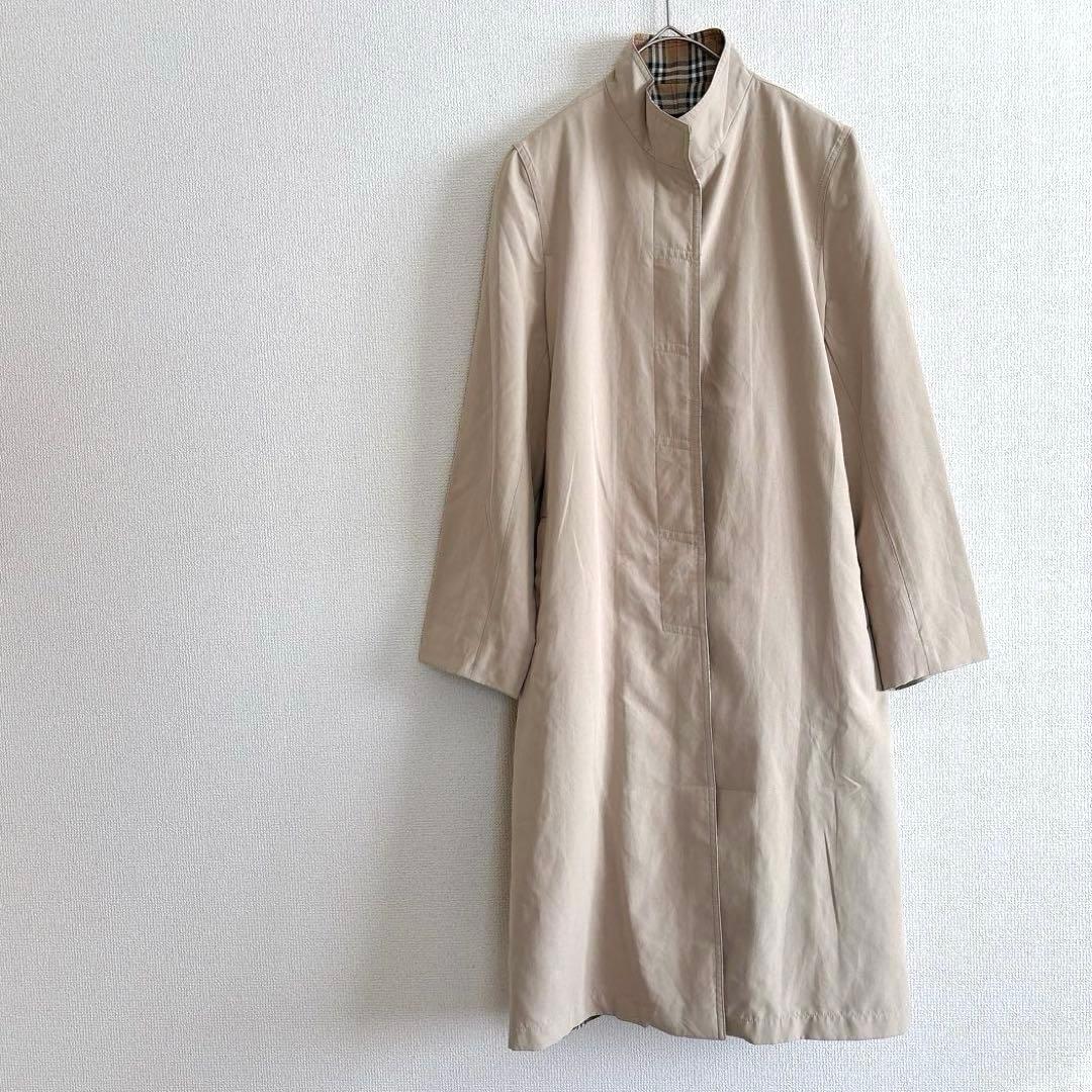 バーバリー　ロンドン　ステンカラー　M ベージュ　ノバチェック　アウター　上着