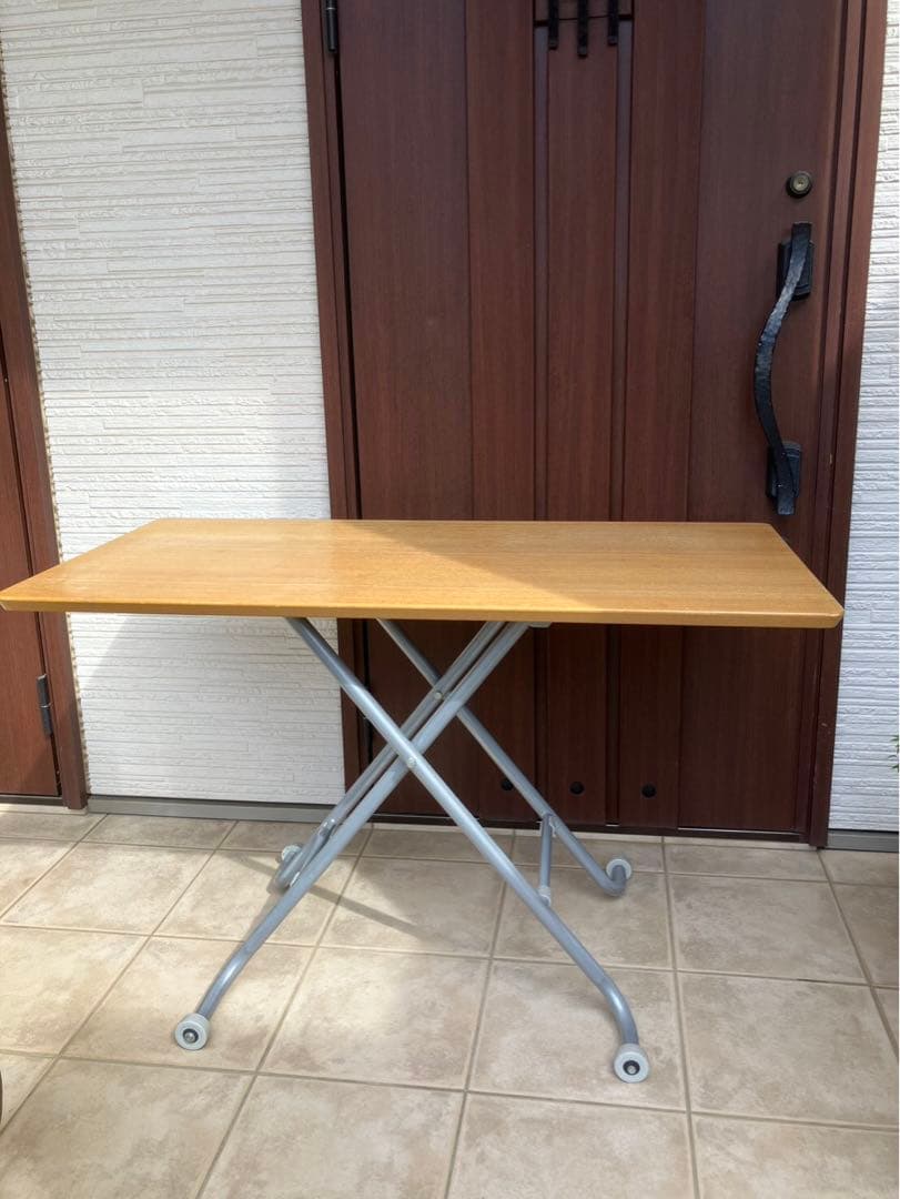 ◉ニトリ 昇降式テーブル CTリフト3 BF-0155L 折りたたみ式