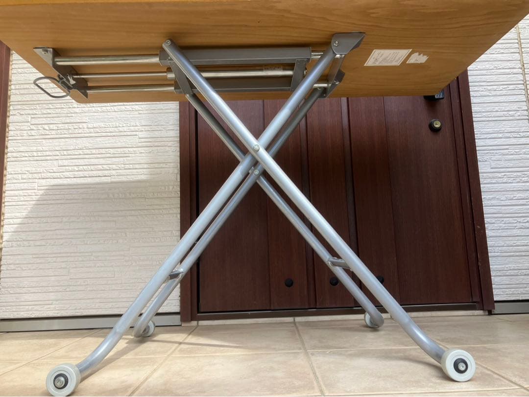 ◉ニトリ 昇降式テーブル CTリフト3 BF-0155L 折りたたみ式