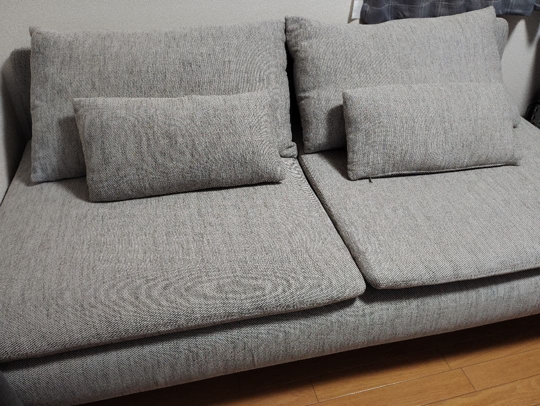 IKEA イケア ソーデルハムン ソファ ヴィーアルプ ベージュ/ブラウン