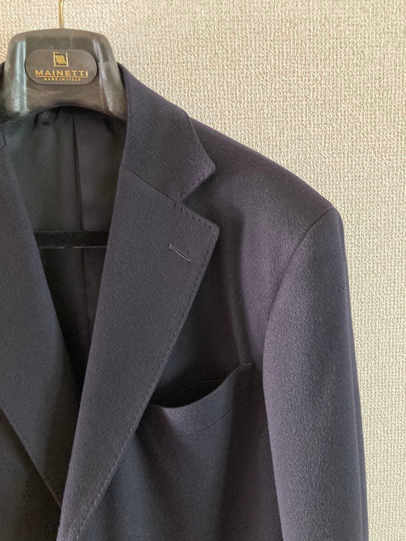 新品 ロロピアーナ チェスターコート ネイビー ウールカシミヤ オンワード五大陸