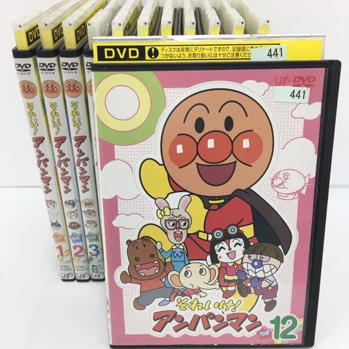 DVD それいけ！アンパンマン テレビアニメ 2008年 1~12巻 レンタル落
