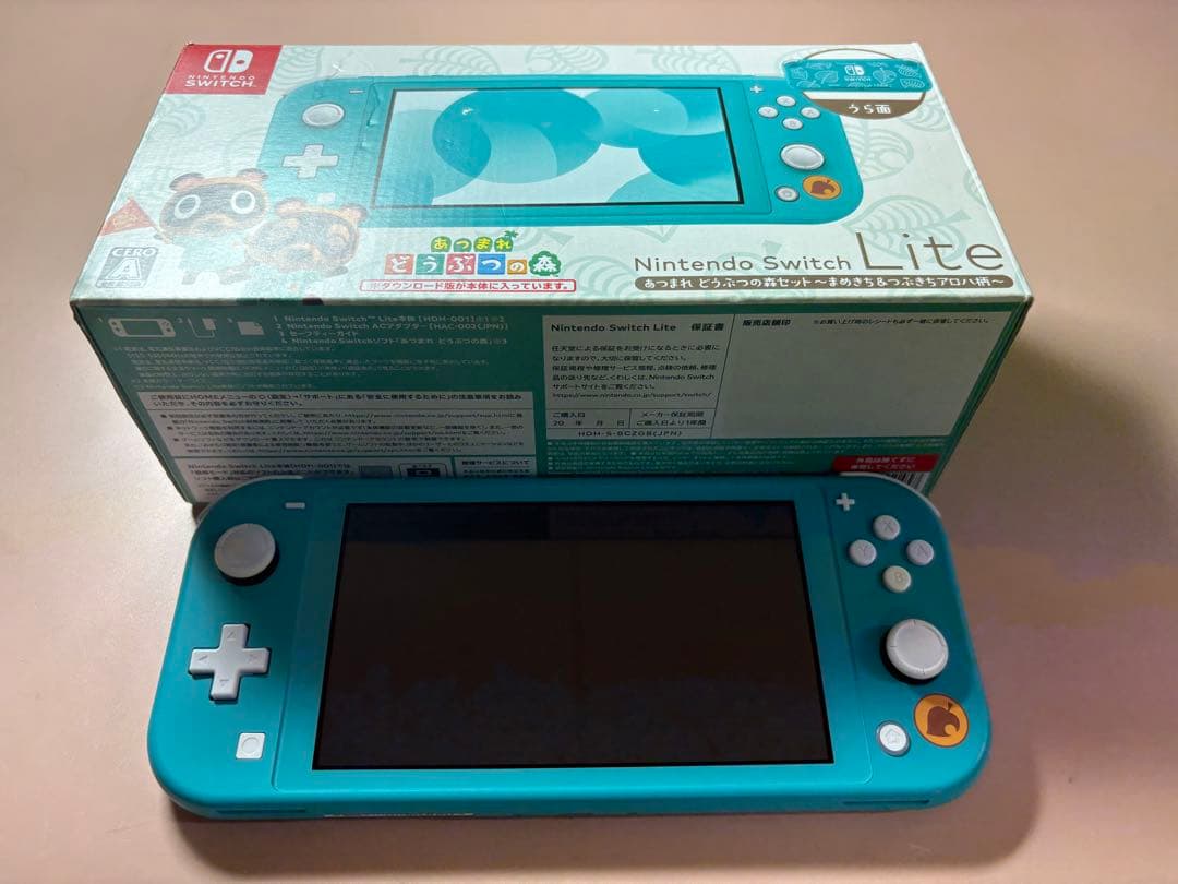 シ*イ様 Nintendo Switch Lite ターコイズ アニマルクロッシ
