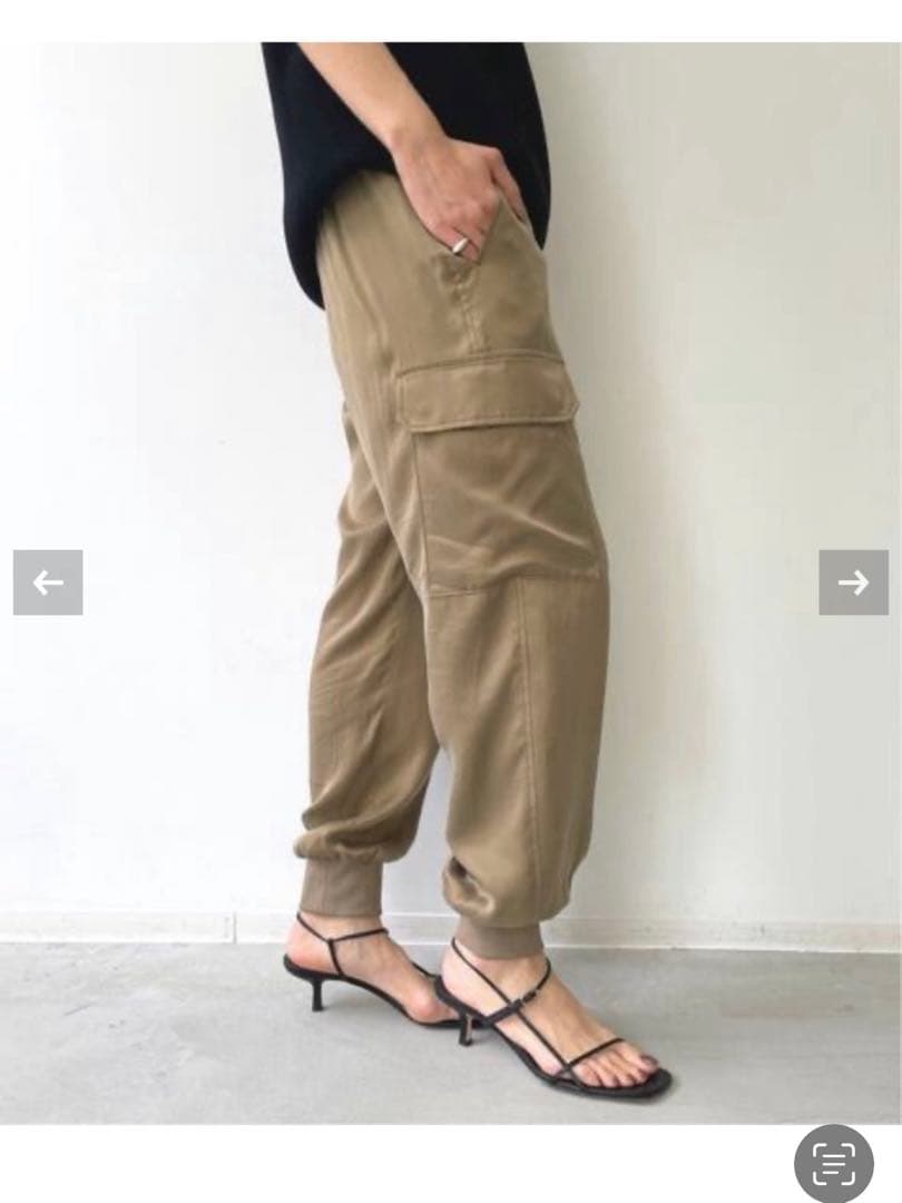 L'Appartement/アパルトモン フィブリルサテン カーゴパンツ 38