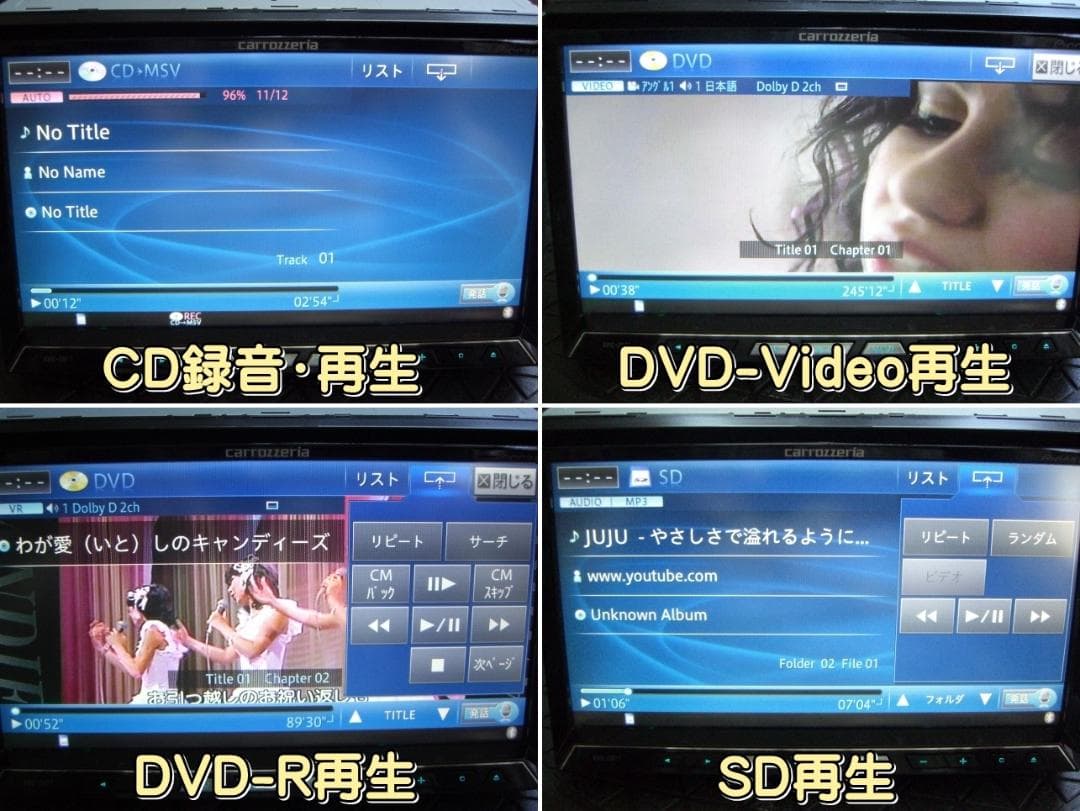 ｓモニター綺麗 最終2021年地図 カロッツェリア AVIC-ZH77 本体のみ