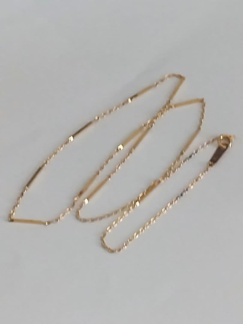 K18切子ネックレス3.03g