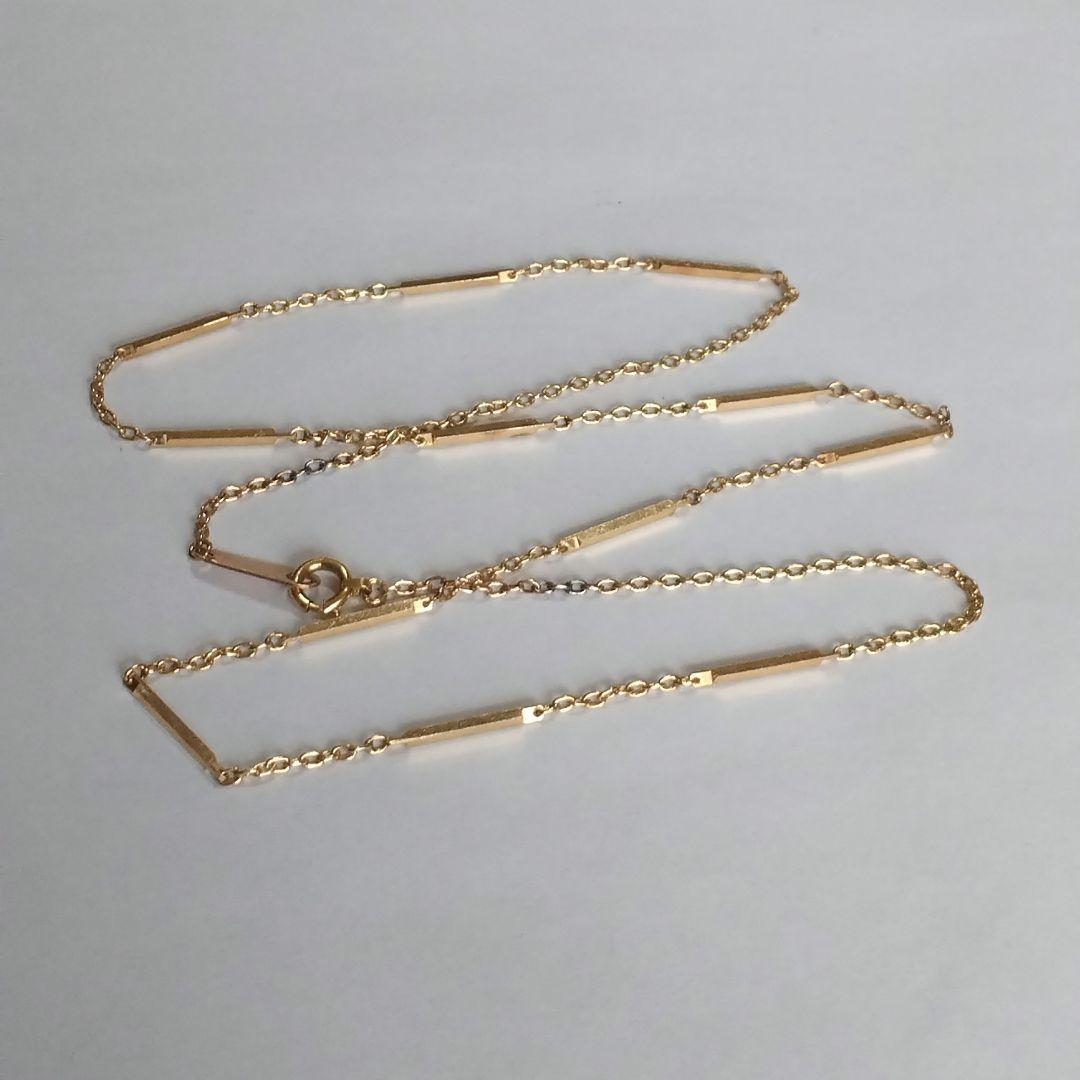 K18切子ネックレス3.03g