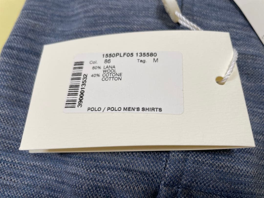 新品未使用 Felisi ポロシャツ 長袖 サイズM フィーゴ LT.Blue