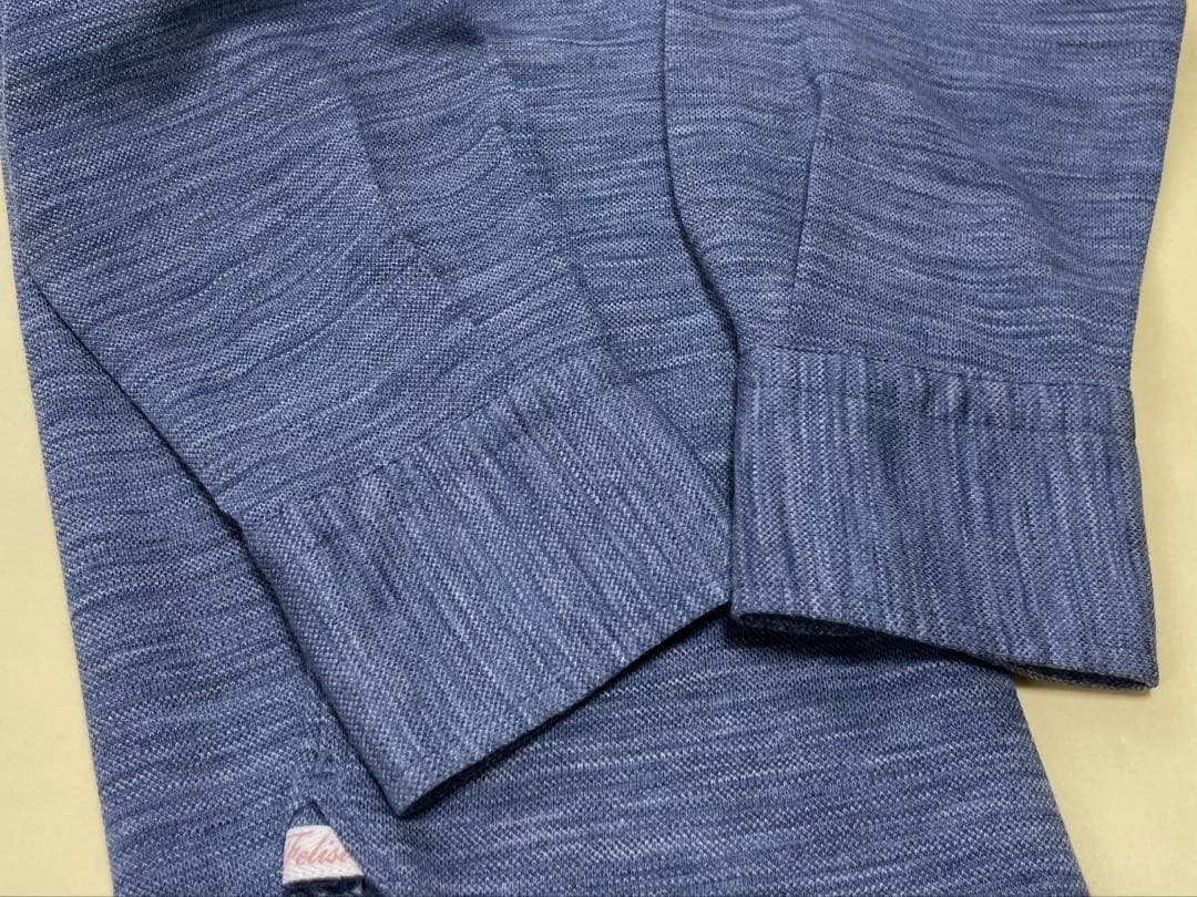 新品未使用 Felisi ポロシャツ 長袖 サイズM フィーゴ LT.Blue