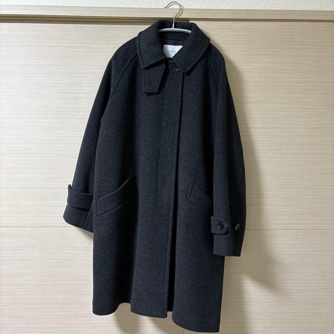 フレームワーク　ラムウールMIXシャルムバルカラーコート