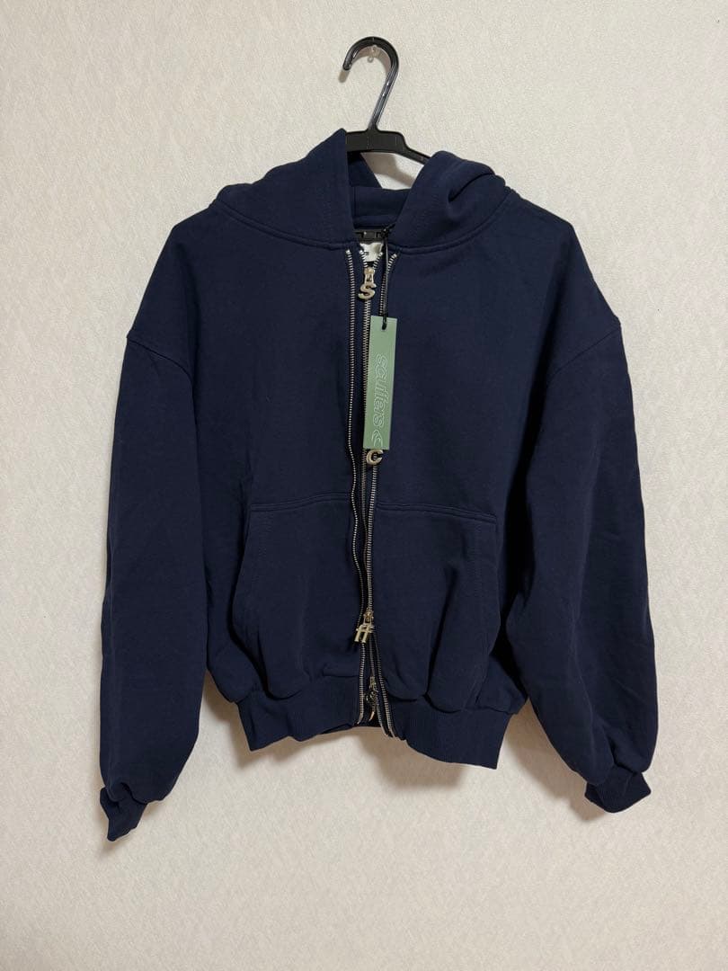 scuffers ネイビー フルジップ パーカー