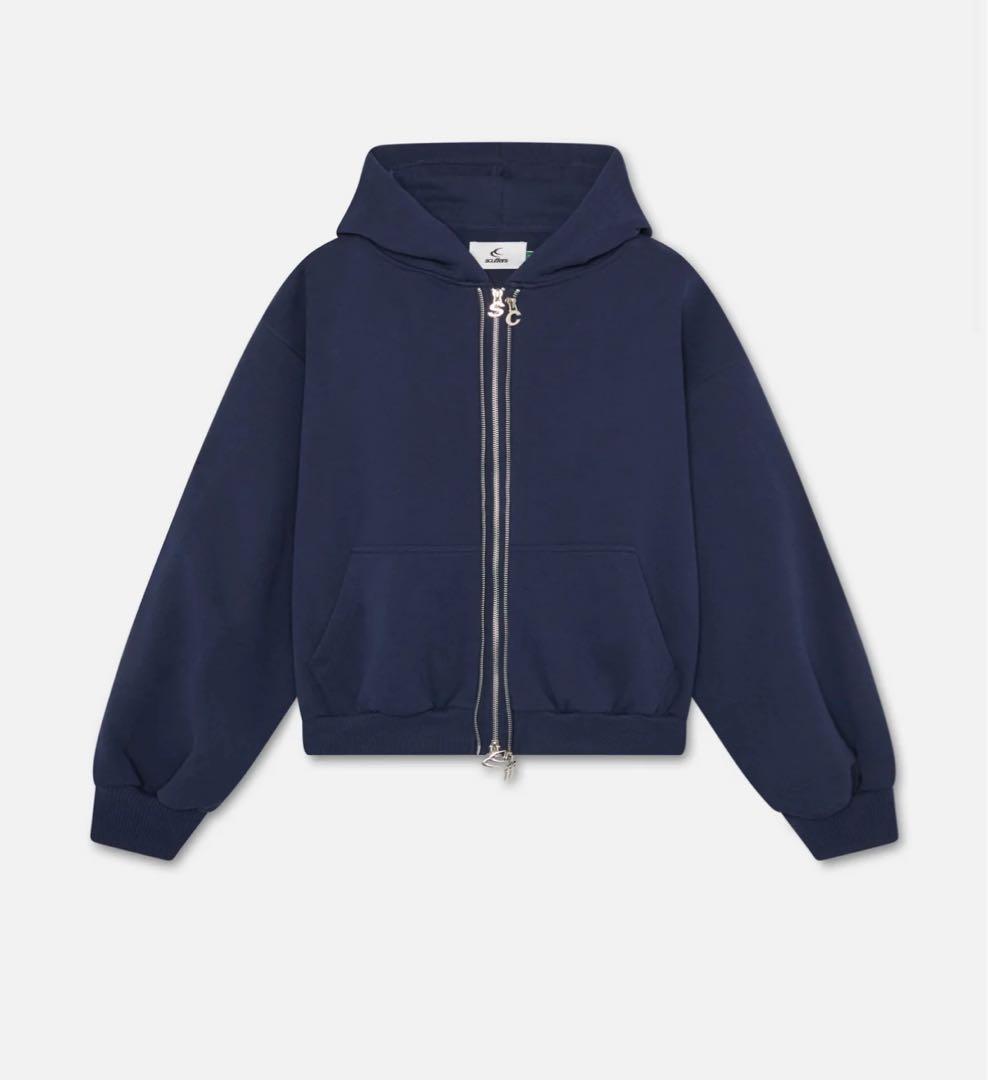 scuffers ネイビー フルジップ パーカー