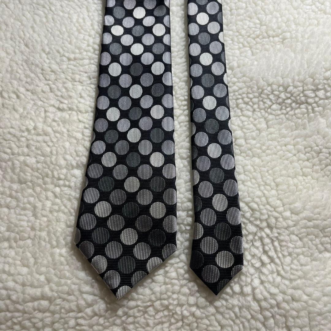 【未使用級✨】コムデギャルソンオムドゥ ポルカドット柄 黒灰 ジャガード