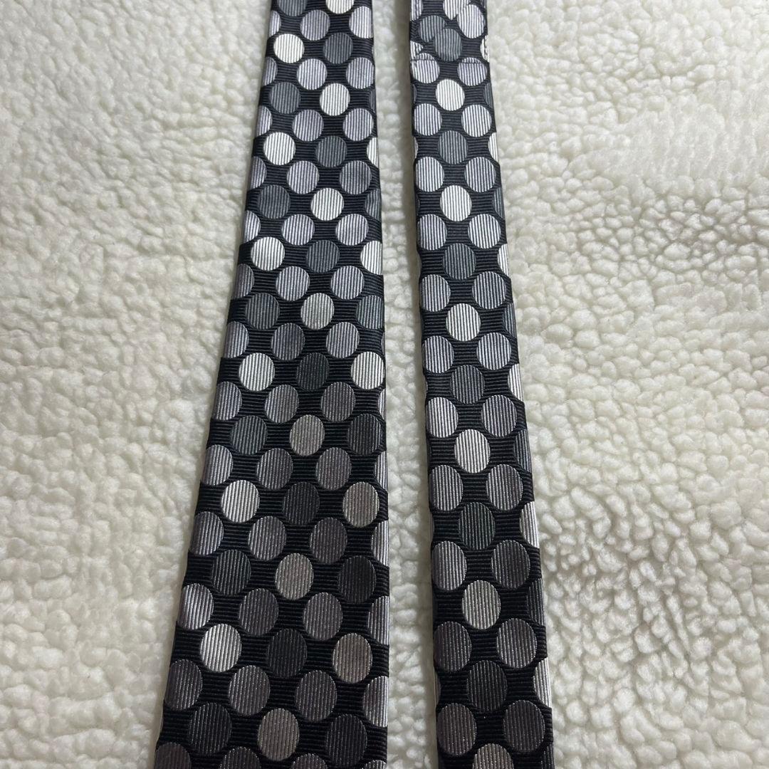 【未使用級✨】コムデギャルソンオムドゥ ポルカドット柄 黒灰 ジャガード