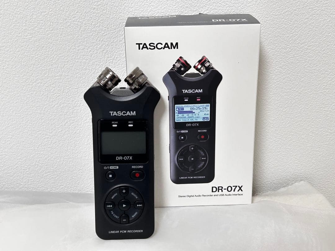 タスカム　TASCAM DR-07X マイク　ウィンドージャーマー付き