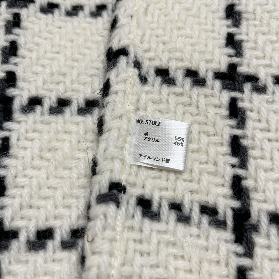 新品 ジョンブラニガン 大判 マフラー ニット 巻物 羽織り アイルランド製