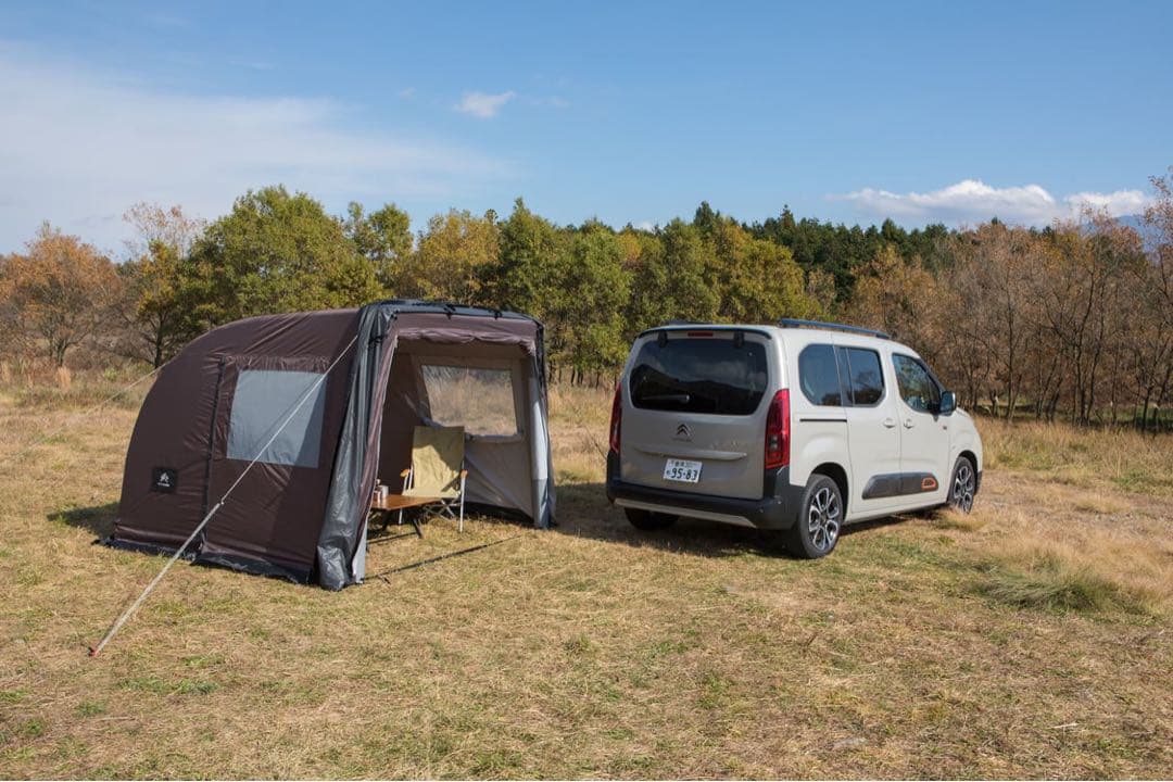 ベルランゴ　リフター　エアフレーム リビングシェルター2 カーサイドタープ