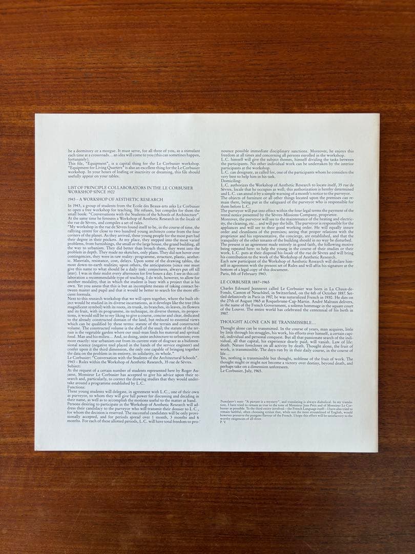 アート・デザイン・音楽 ROBERT DOISNEAU JEAN PETIT Le Corbusier