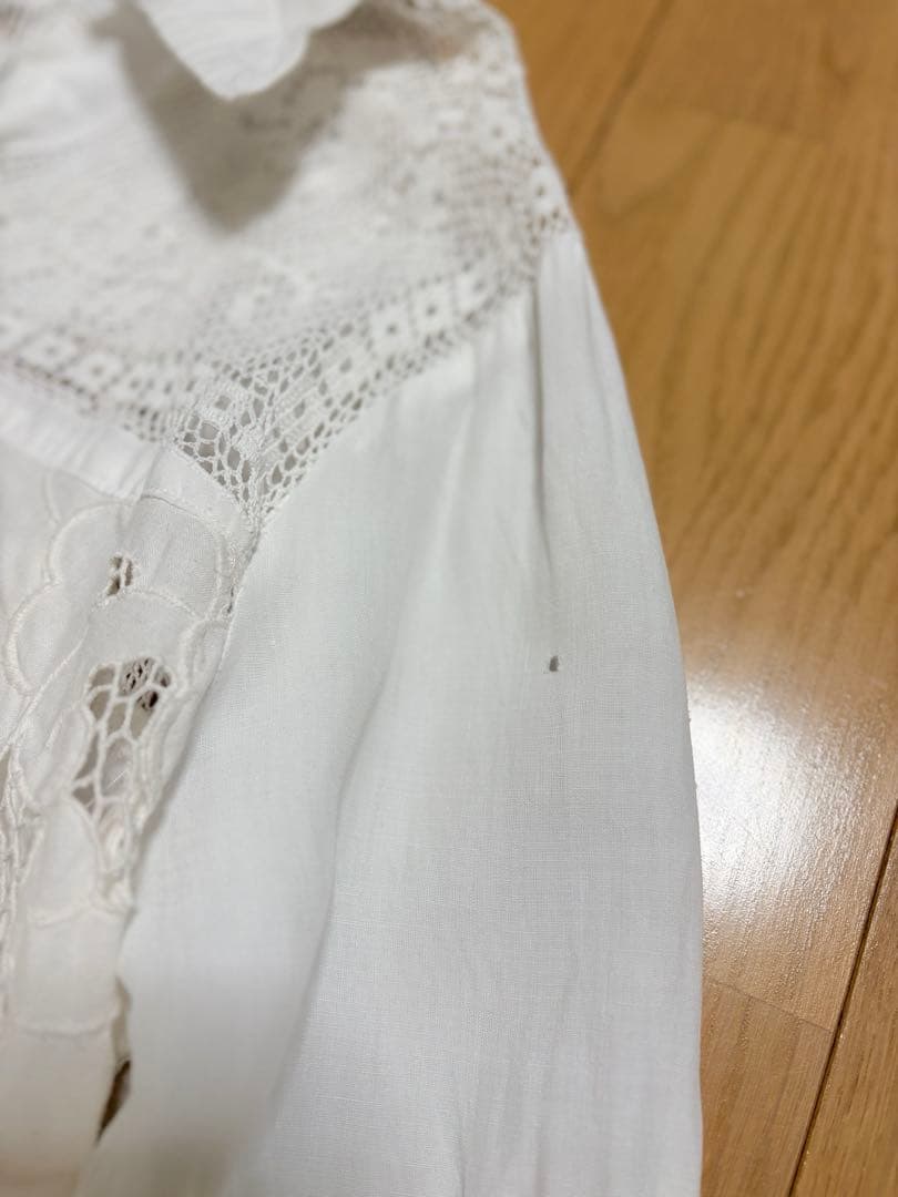 ヴィンテージ ワンピース　アンティーク　花柄　レース