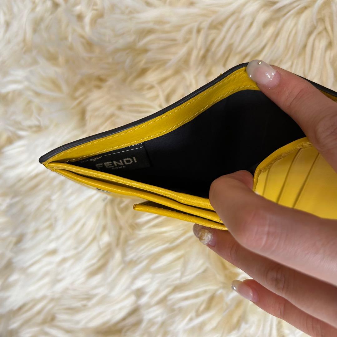 FENDI 折りたたみ財布 黄色【美品】