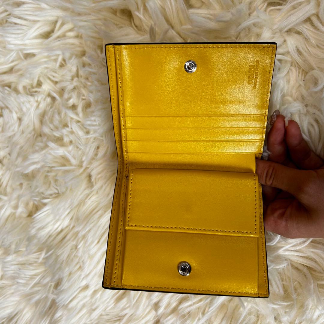 FENDI 折りたたみ財布 黄色【美品】