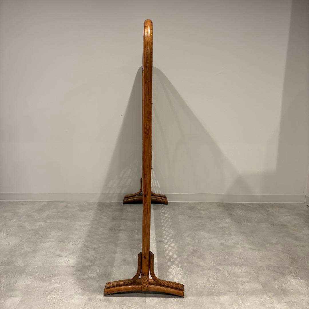 ラタン　衝立　パーテーション　昭和レトロ