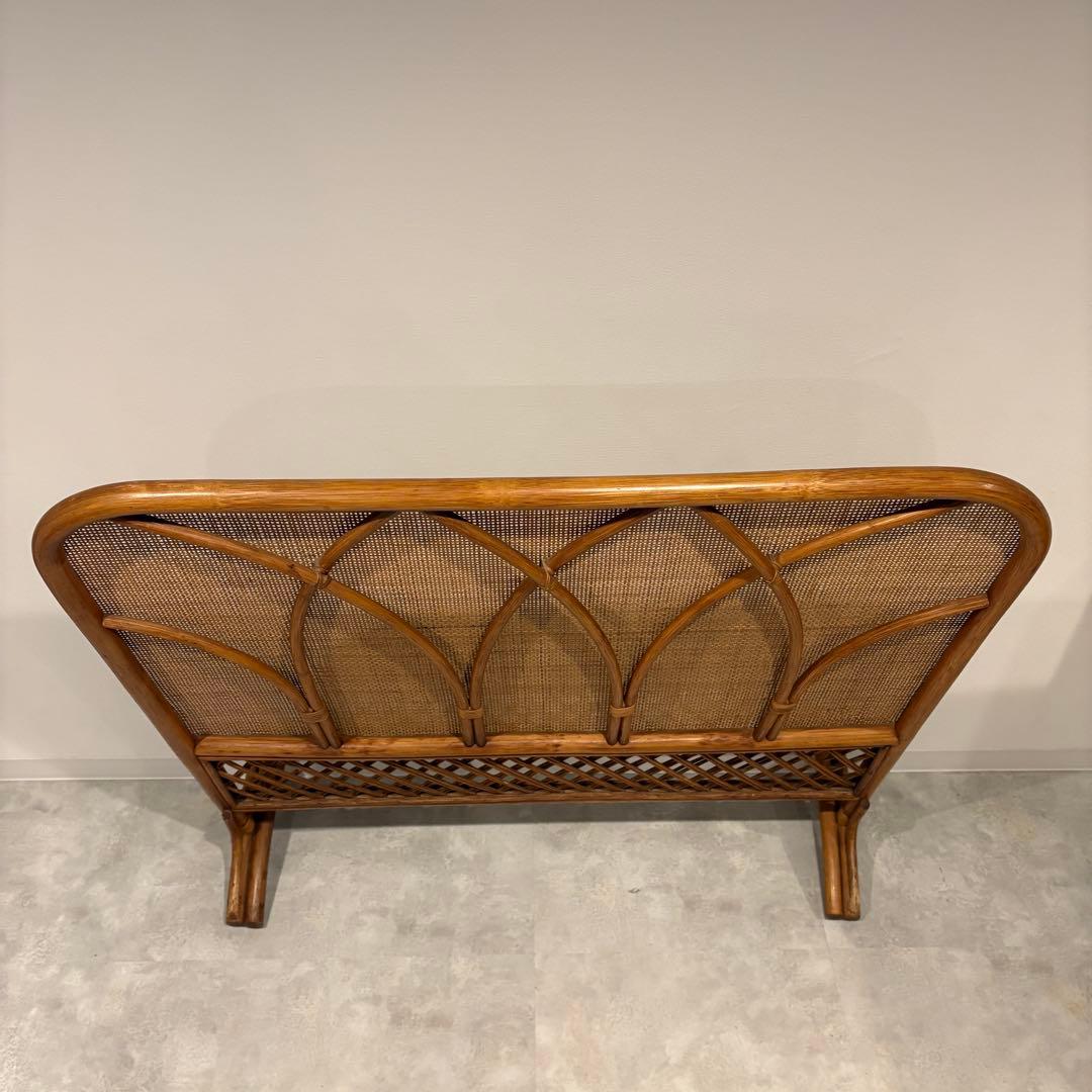 ラタン　衝立　パーテーション　昭和レトロ