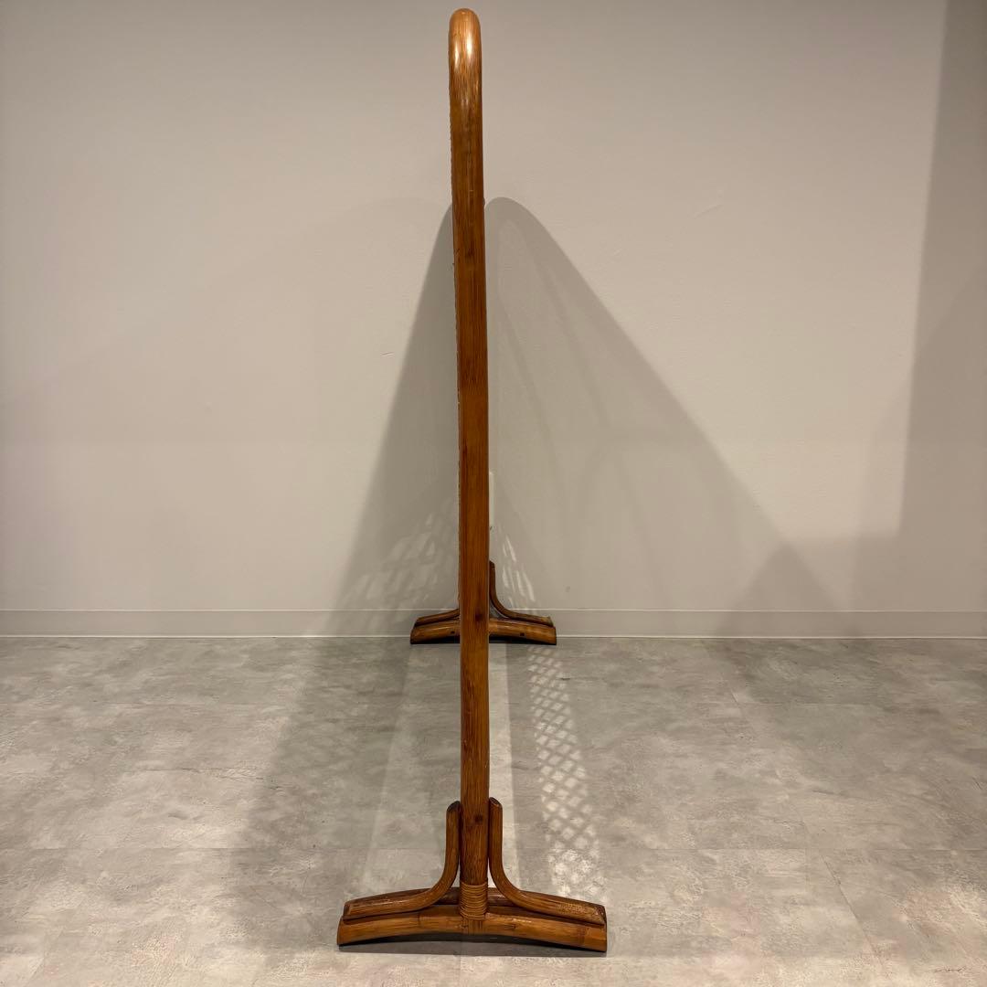 ラタン　衝立　パーテーション　昭和レトロ