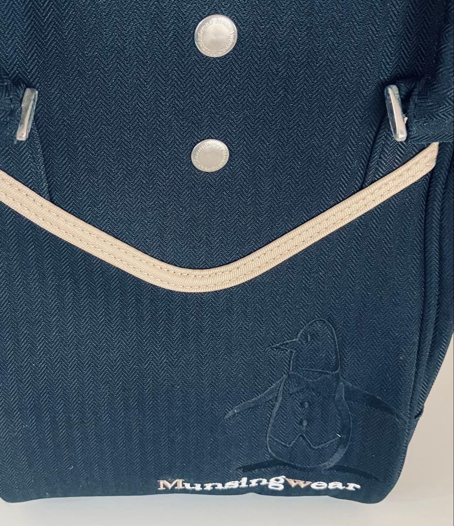 Munsingwear ボストンバッグ シューズケース 2個セット ブラック