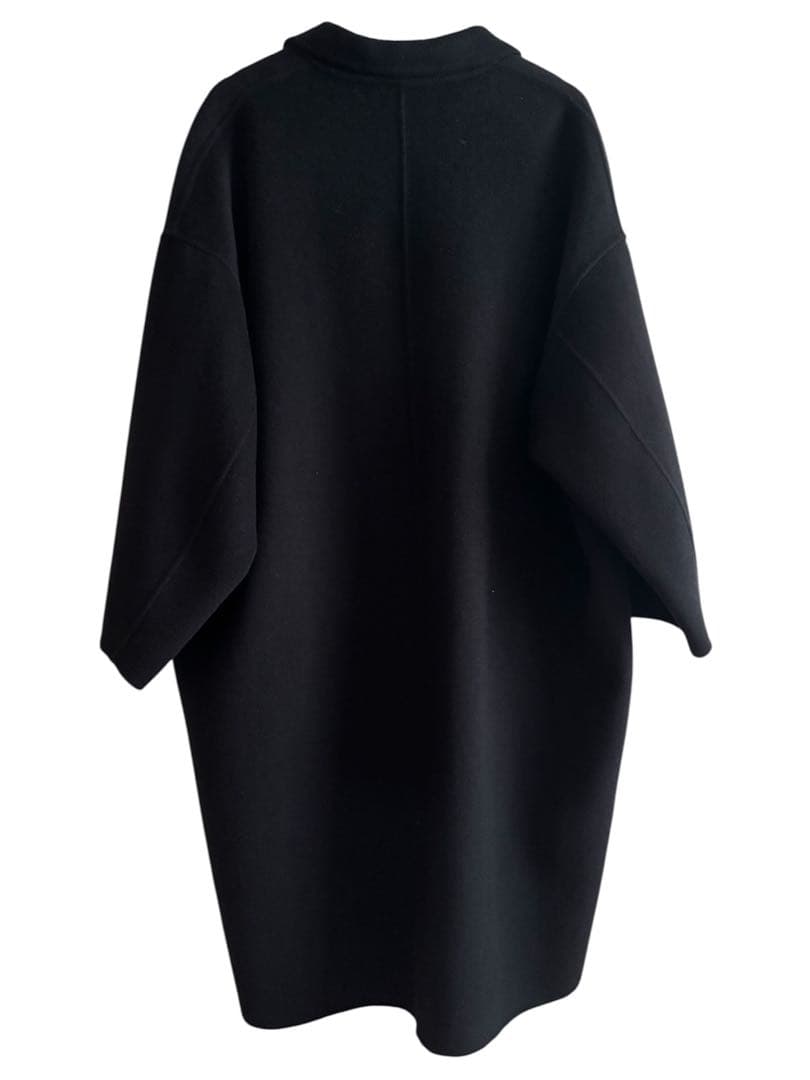 evernavy エバーネービー Mロングコートブラック