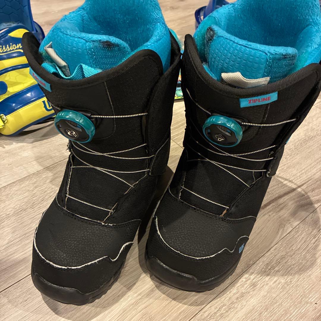 burtonスノーボードchopper115+ビィンディング+ブーツ23 セット