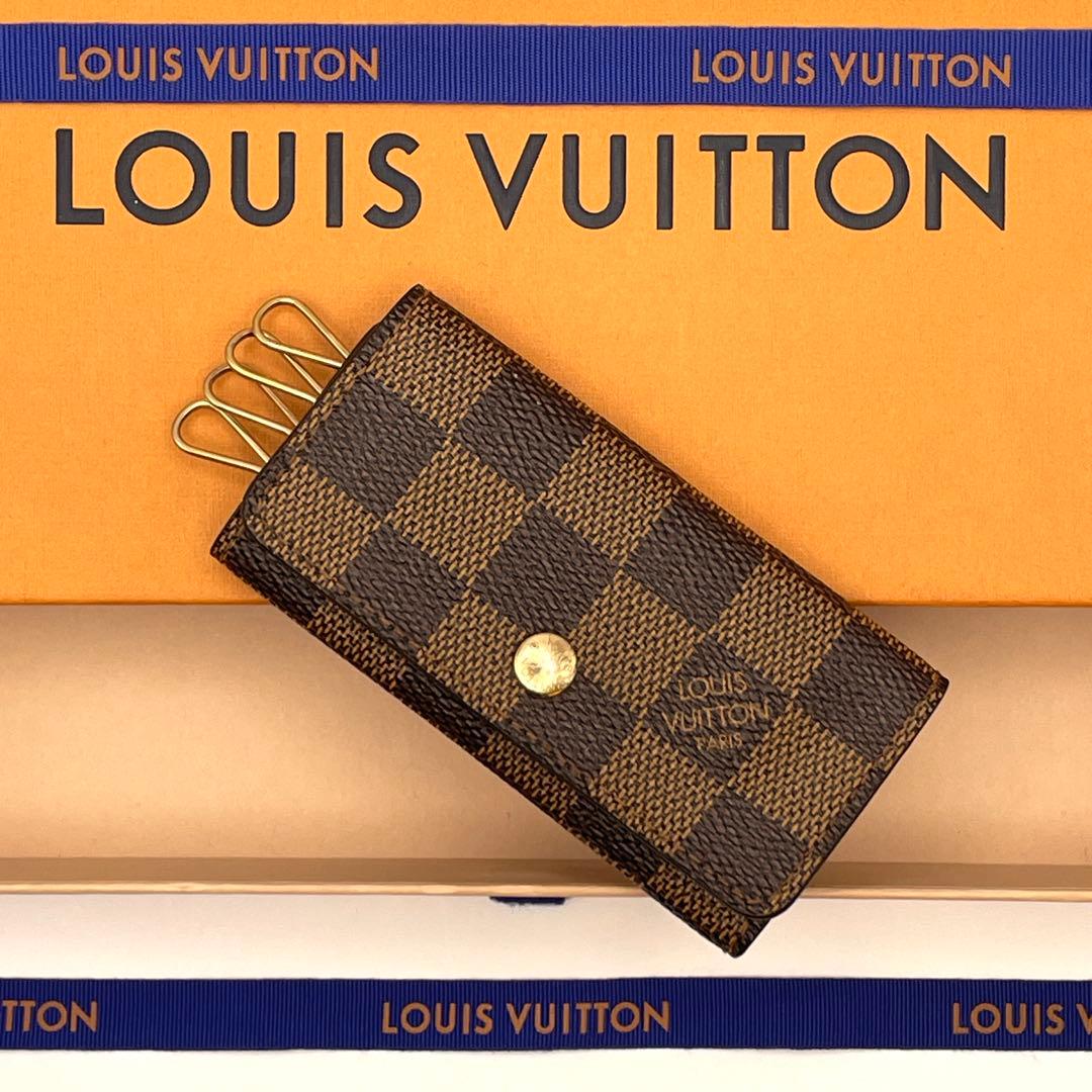 【美品✨】ルイヴィトン ダミエ ミュルティクレ4 4連キーケース