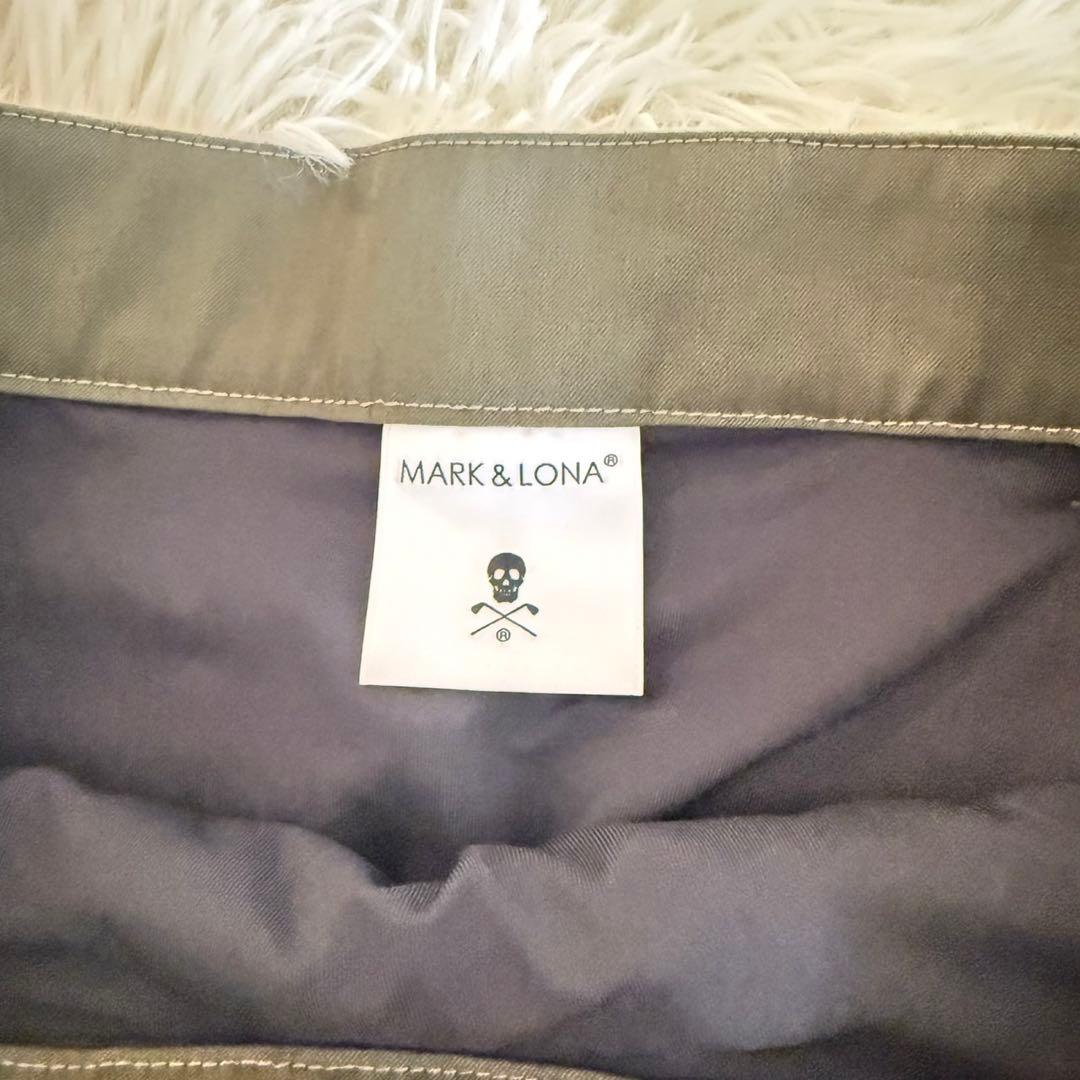 美品✨マークアンドロナ　プリーツ　スカート　ゴルフウェア　Lサイズ　カーキ