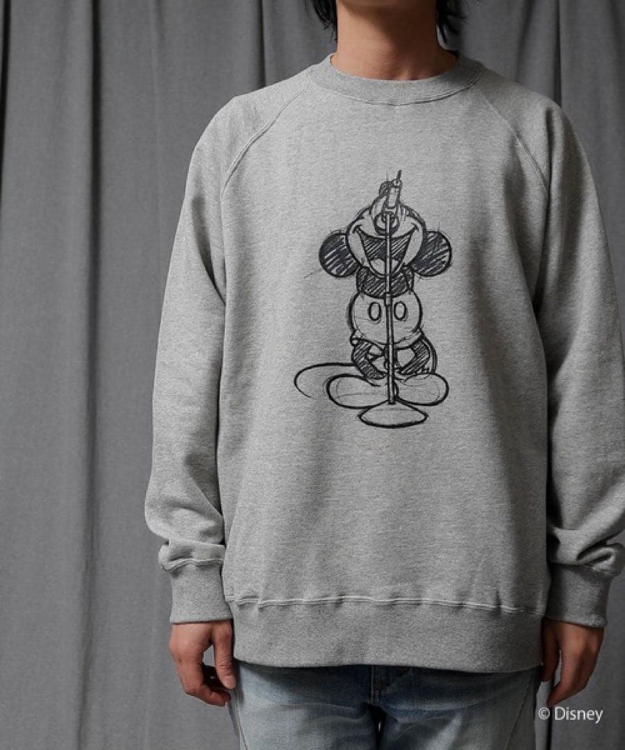 ミッキー　DRAWING OS PULLOVER SWEATSHIRT