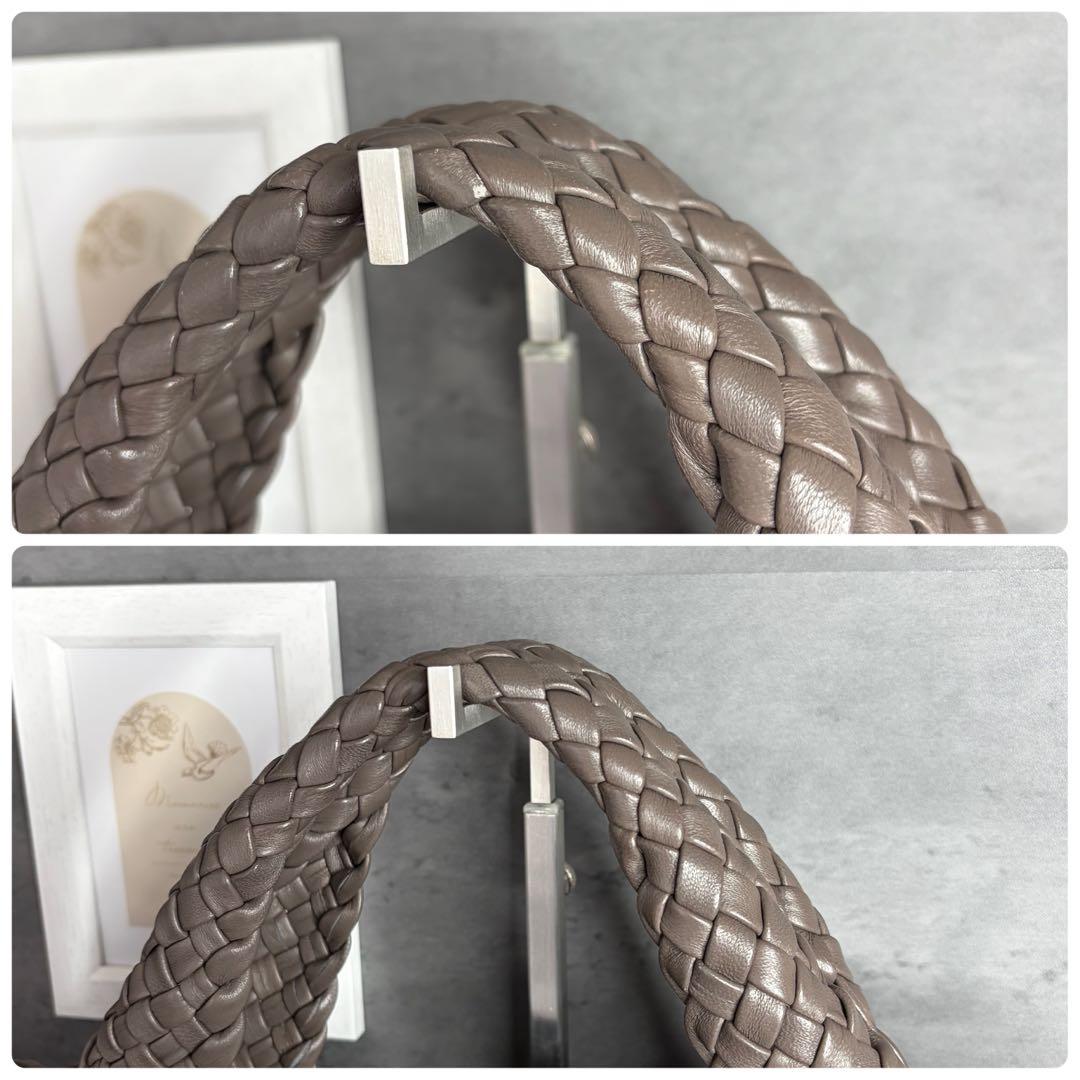 【美品】FALORNI ファロルニ 本革 イントレチャート トートバッグ A4可