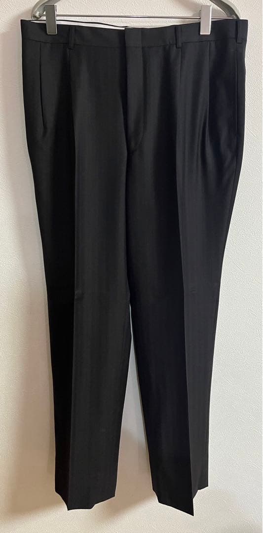 アクアスキュータム スーツセットアップ 黒系焦茶ダブルブレストジャケット