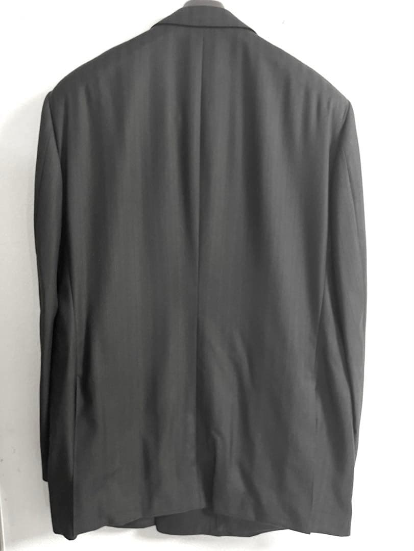 アクアスキュータム スーツセットアップ 黒系焦茶ダブルブレストジャケット